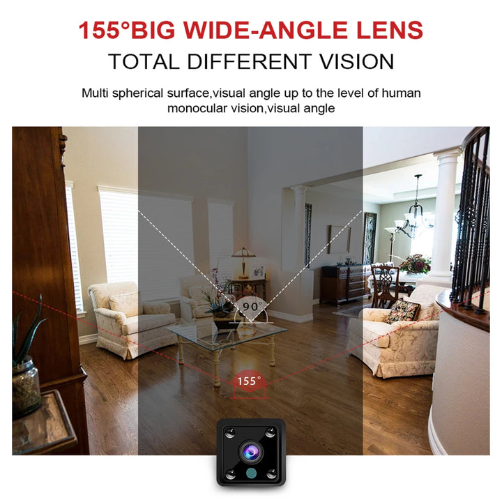 X6 Mini IP Cameras HD 1080P Wifi Sports Wireless Security Surveillance Built-in Battery Night Vision Smart Home Cameras
