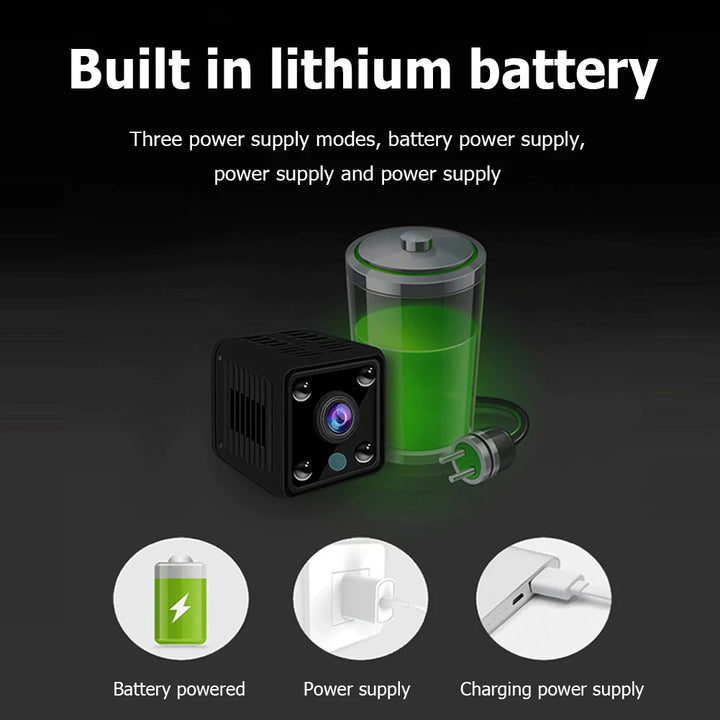 X6 Mini IP Cameras HD 1080P Wifi Sports Wireless Security Surveillance Built-in Battery Night Vision Smart Home Cameras